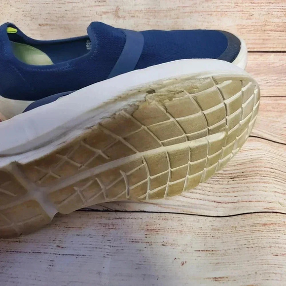 OOFOS Womens US 11 EU 42 OOMG Navy/White Mesh Low Recovery Slip-On Shoes - Picture 6 of 13